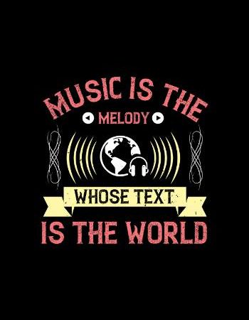 music melody tshirt design