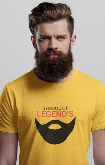 beard legend symbol tshirt