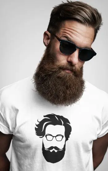 beard men tshirt